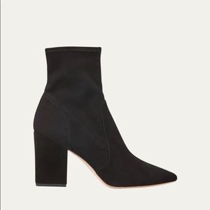 Loeffler Randal Isla Suede Chunky Heel Boot-size 5